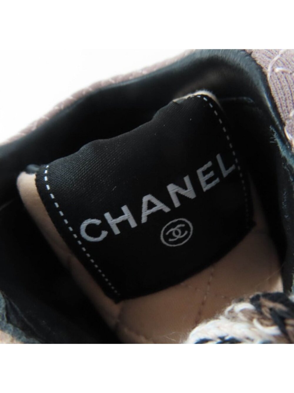 Chanel CC Logo Lace Up Suede Leather High Cut Sneakers Trekking Boots Pink - Picture 10 of 13
